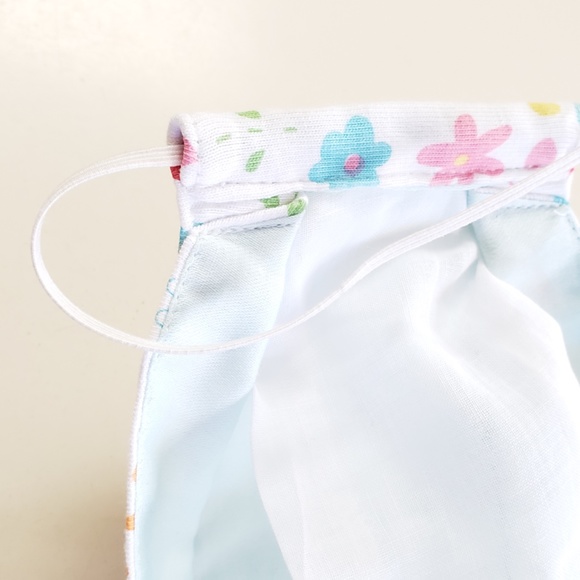 3 Layers Face Mask Happy Sun Bunnies Butterflies - Picture 7 of 9